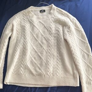 Dotti Cream Cable Knit Sweater
